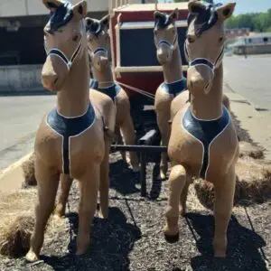 Overland Stage statue in Independence, Missouri