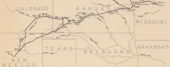 Santa Fe Trail map