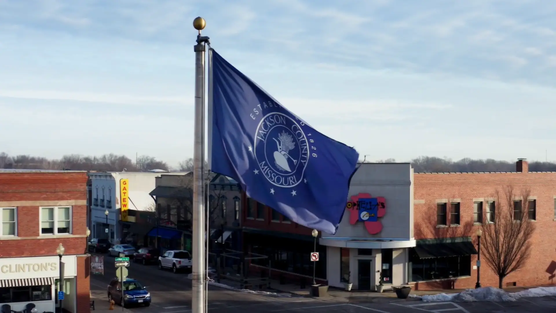 Jackson County flag display